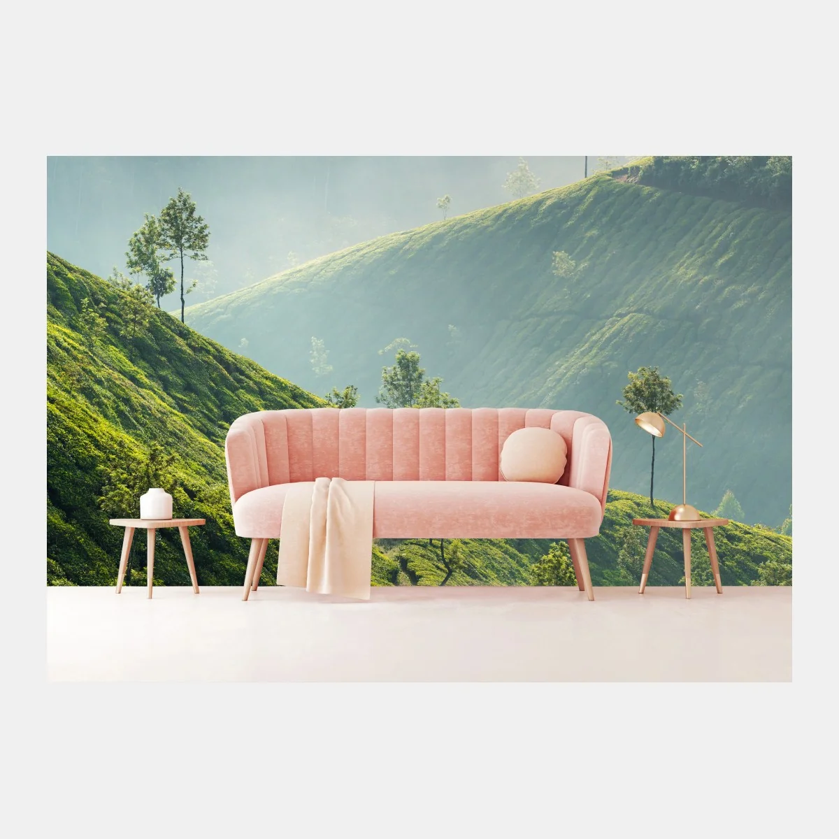 Papier peint brumes et plantations de thé à Munnar – Wallnifity® Papier peint brumes et plantations de thé à Munnar – Wallnifity®