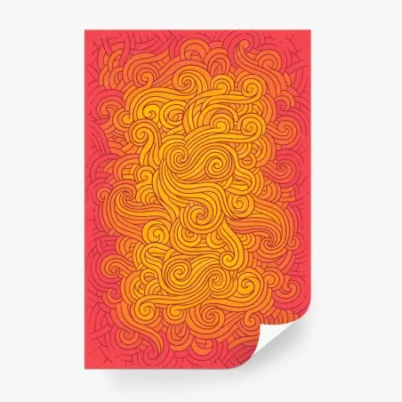 Papier peint tourbillons solaires chaleureux – Wallnifity®