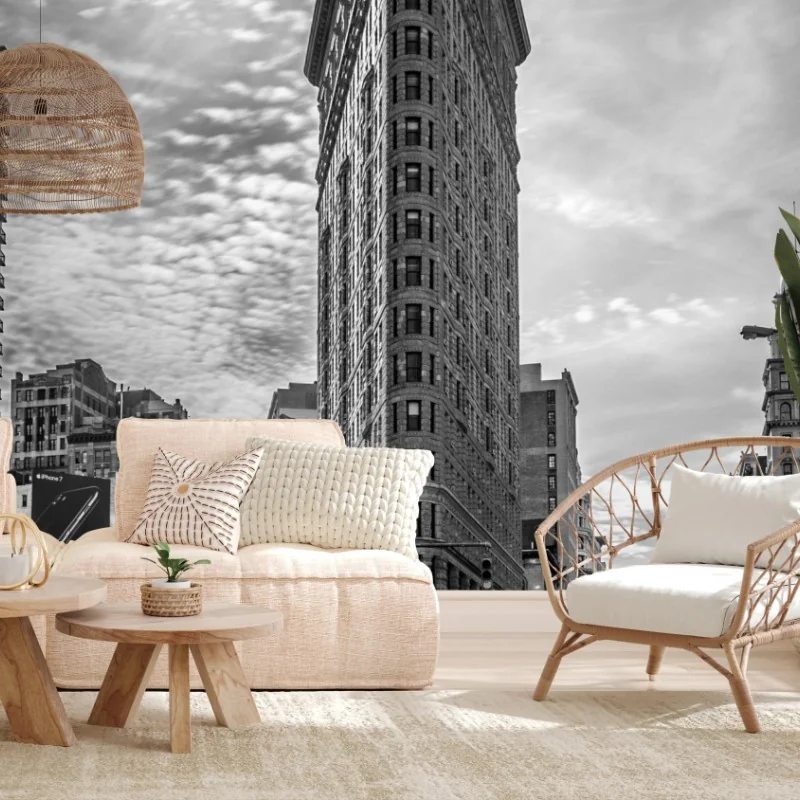 Papier peint perspective urbaine: Flatiron de New York – Wallnifity® Papier peint perspective urbaine: Flatiron de New York – Wallnifity®