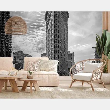 Papier peint perspective urbaine: Flatiron de New York – Wallnifity®