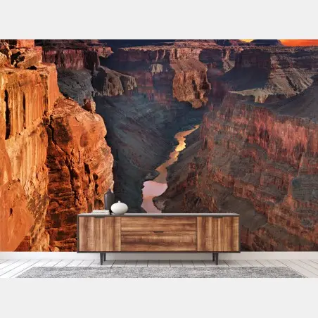 Papier peint paysage épique du Grand Canyon au coucher du soleil – Wallnifity®