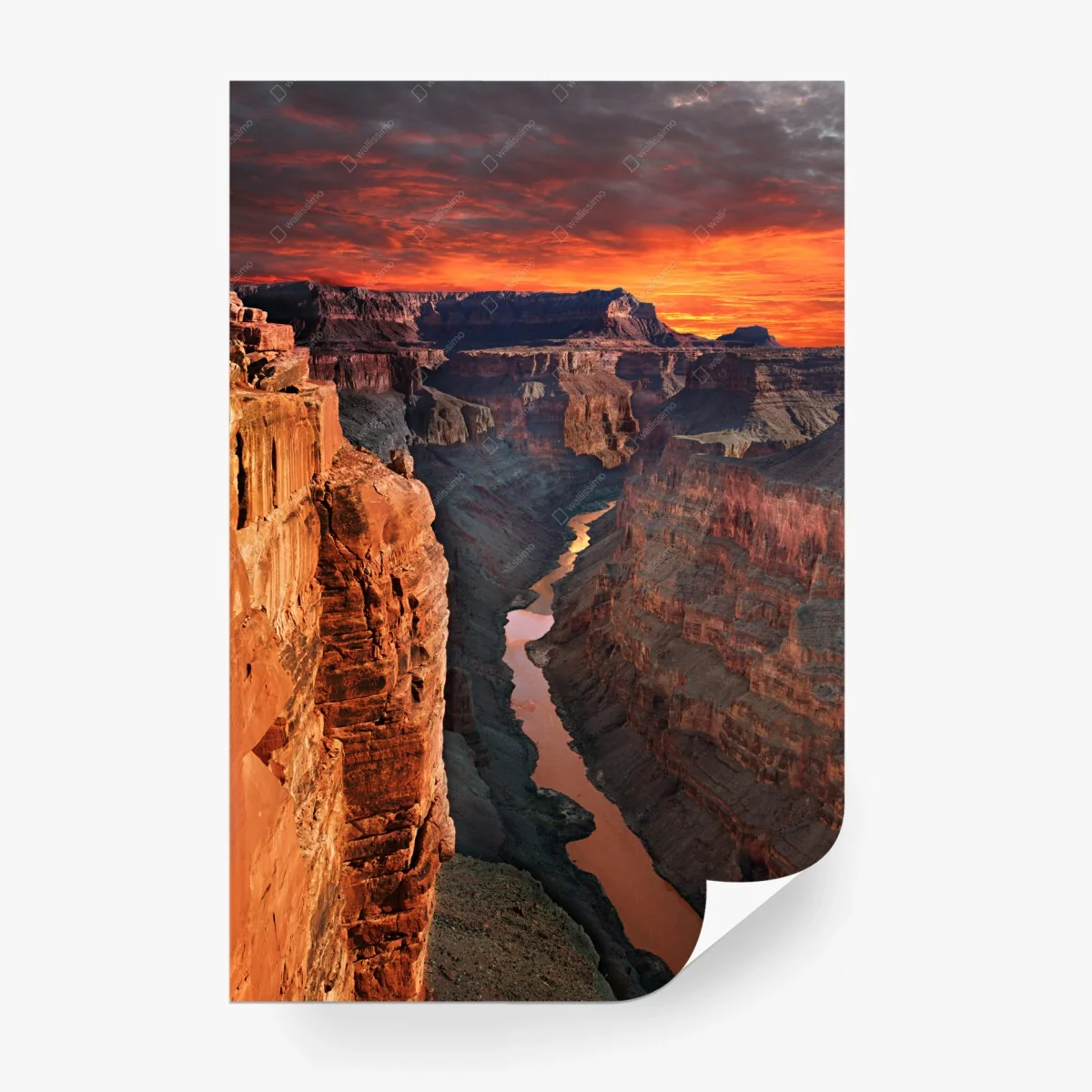 Papier peint paysage épique du Grand Canyon au coucher du soleil – Wallnifity®