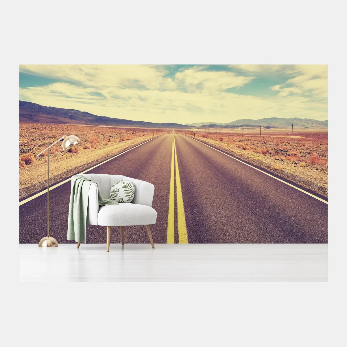 Papier peint route infinie vers Death Valley – Wallnifity® Papier peint route infinie vers Death Valley – Wallnifity®