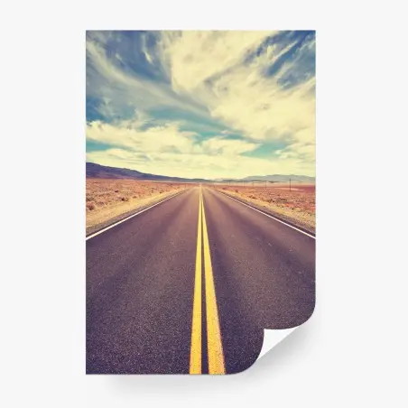 Papier peint route infinie vers Death Valley – Wallnifity®