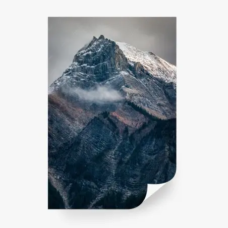 Papier peint sommet alpin dans la brume – Wallnifity®
