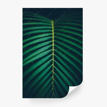 Papier peint feuille de palmier en composition verticale – Wallnifity®