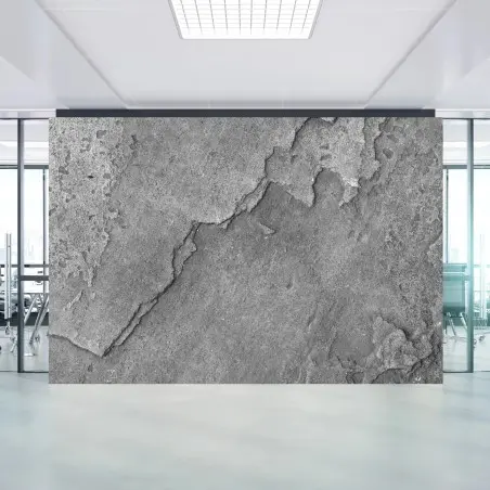 Papier peint texture urbaine de béton fissuré – Wallnifity®