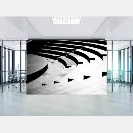 Papier peint ombres et courbes architecturales – Wallnifity®