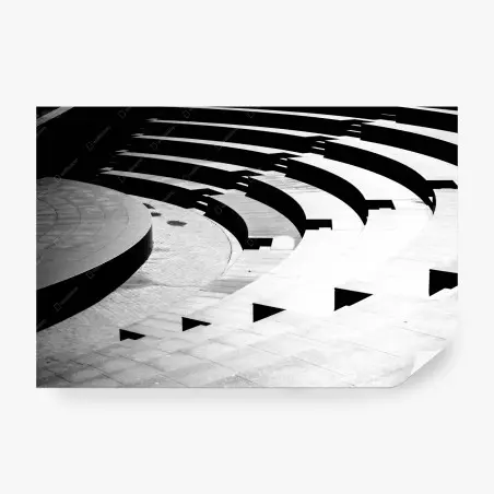 Papier peint ombres et courbes architecturales – Wallnifity®