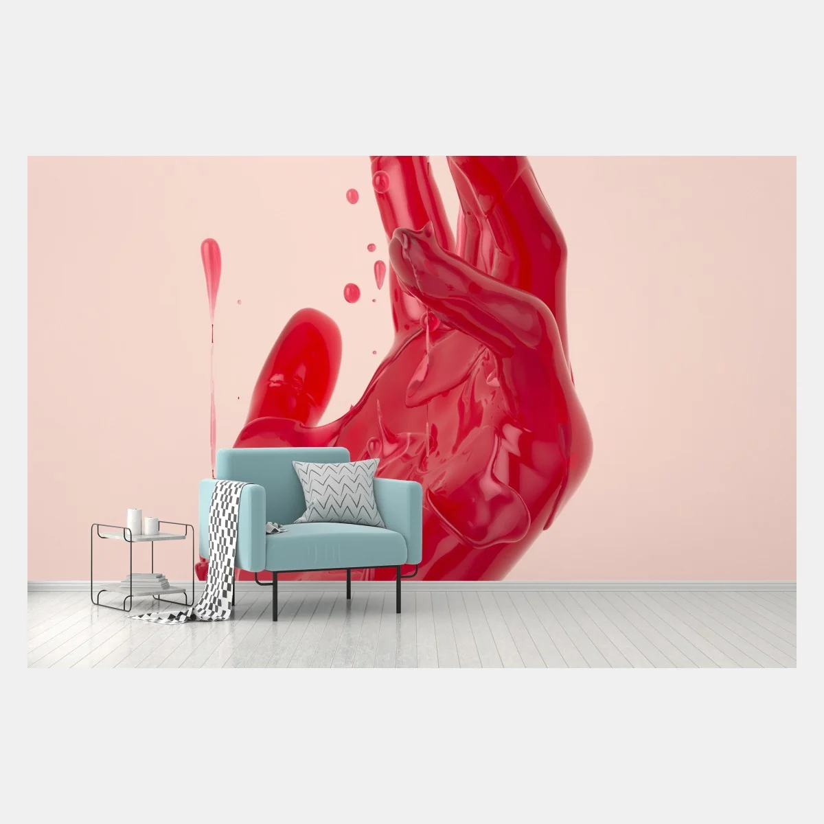 Papier peint main fondue rouge design abstrait brillant – Wallnifity® Papier peint main fondue rouge design abstrait brillant – Wallnifity®