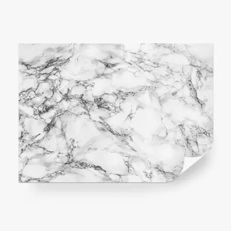 Papier peint marbre blanc veiné élégant – Wallnifity®