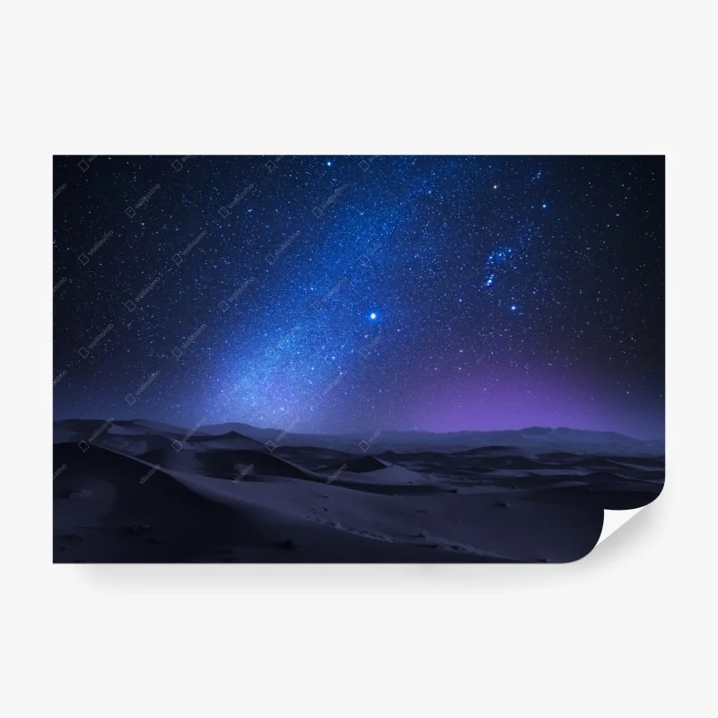 Papier peint ciel étoilé au-dessus des dunes – Wallnifity® Papier peint ciel étoilé au-dessus des dunes – Wallnifity®