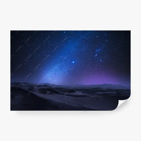 Papier peint ciel étoilé au-dessus des dunes – Wallnifity®