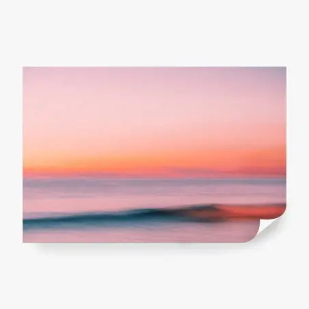Papier peint ciel pastel au-dessus de l'océan – Wallnifity®