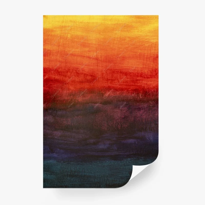 Papier peint coucher de soleil abstrait en dégradé – Wallnifity®