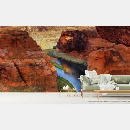 Papier peint méandre spectaculaire du canyon aux roches rouges – Wallnifity®