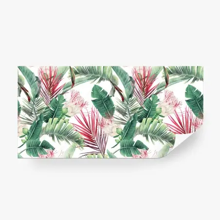 Papier peint motif tropical en aquarelle délicat – Wallnifity®