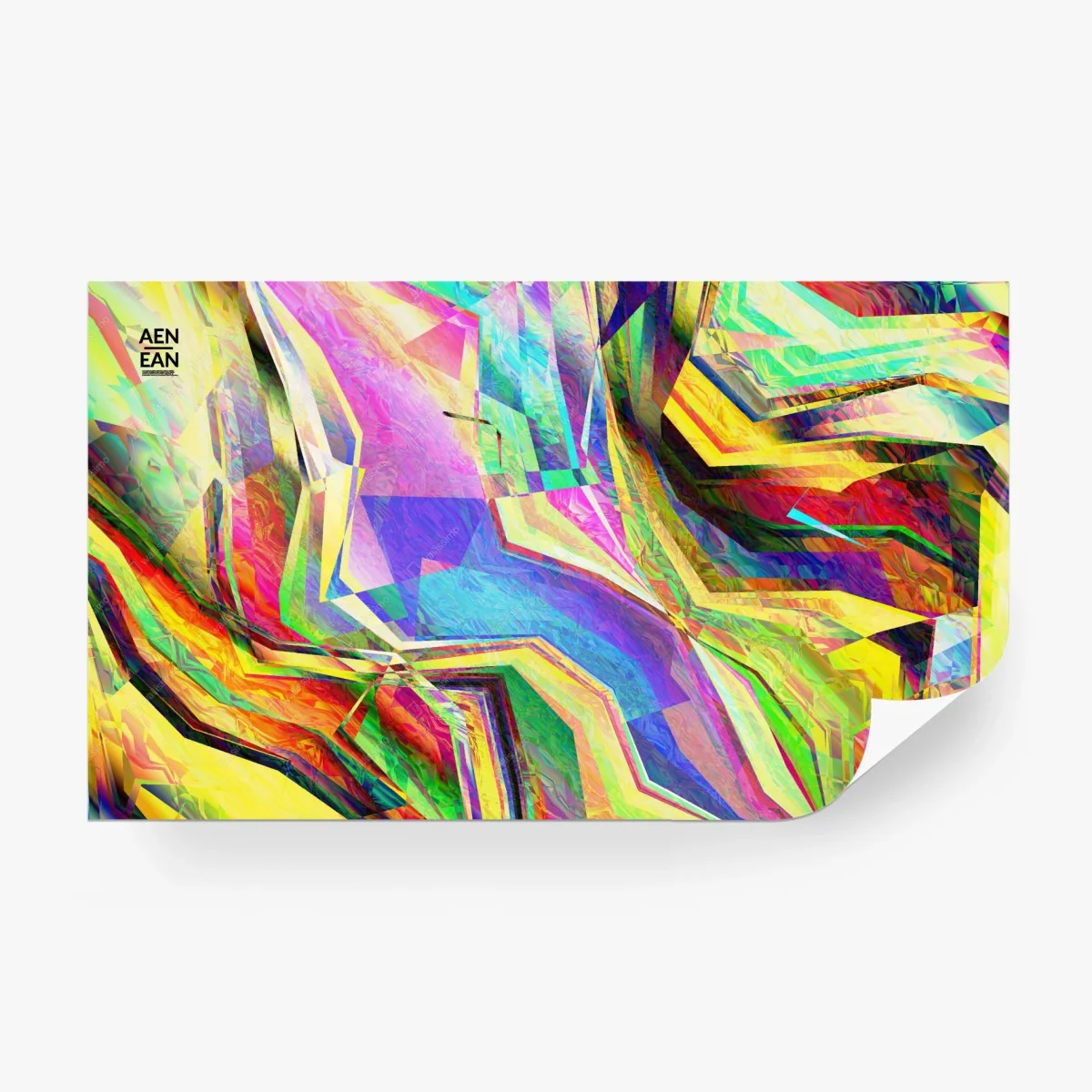 Papier peint abstraction géométrique aux couleurs vives – Wallnifity® Papier peint abstraction géométrique aux couleurs vives – Wallnifity®