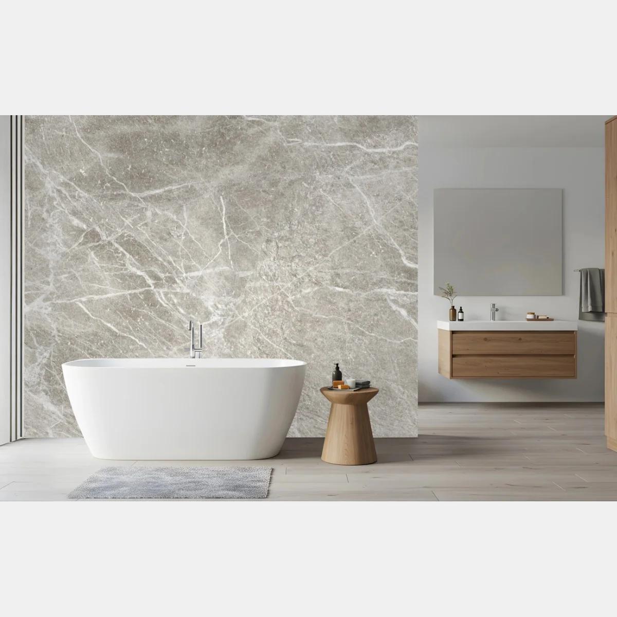 Papier peint marbre gris veiné effet naturel – Wallnifity® Papier peint marbre gris veiné effet naturel – Wallnifity®