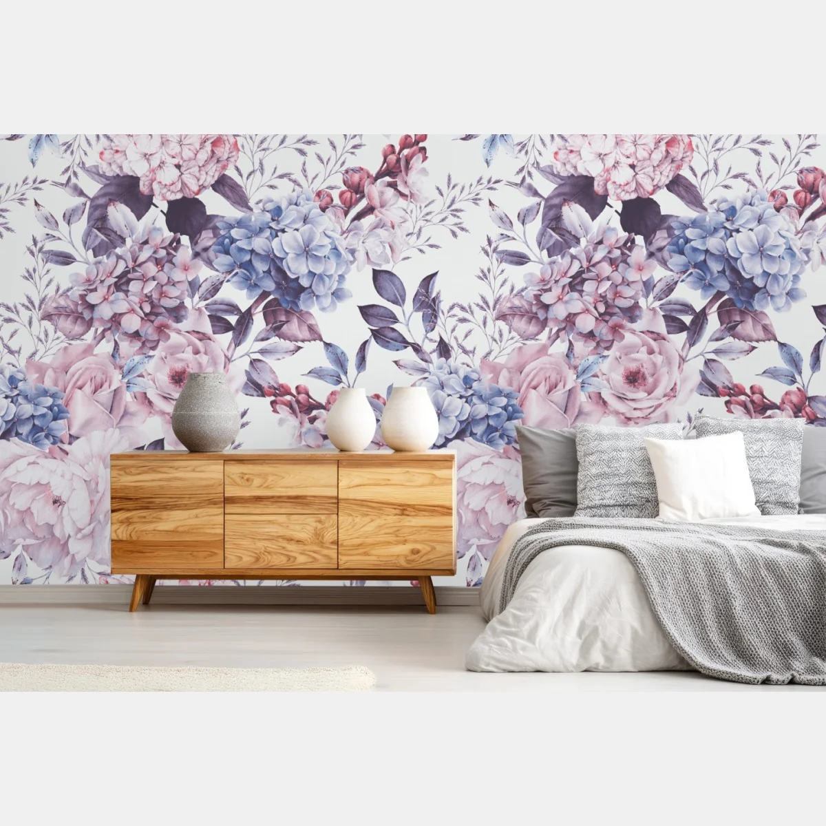 Papier peint motif floral aquarelle en tons pastel – Wallnifity® Papier peint motif floral aquarelle en tons pastel – Wallnifity®