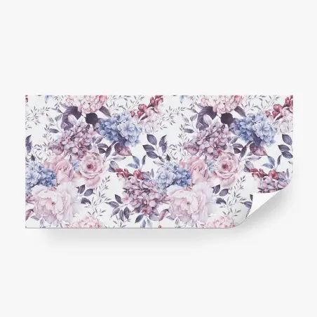 Papier peint motif floral aquarelle en tons pastel – Wallnifity®