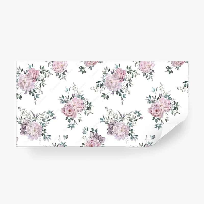 Papier peint motif floral aquarelle délicat sur fond clair – Wallnifity® Papier peint motif floral aquarelle délicat sur fond clair – Wallnifity®