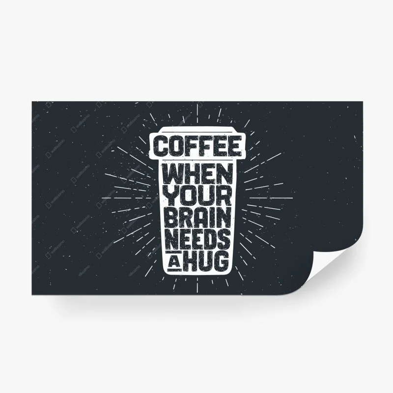 Papier peint café câlin pour le cerveau – Wallnifity® Papier peint café câlin pour le cerveau – Wallnifity®