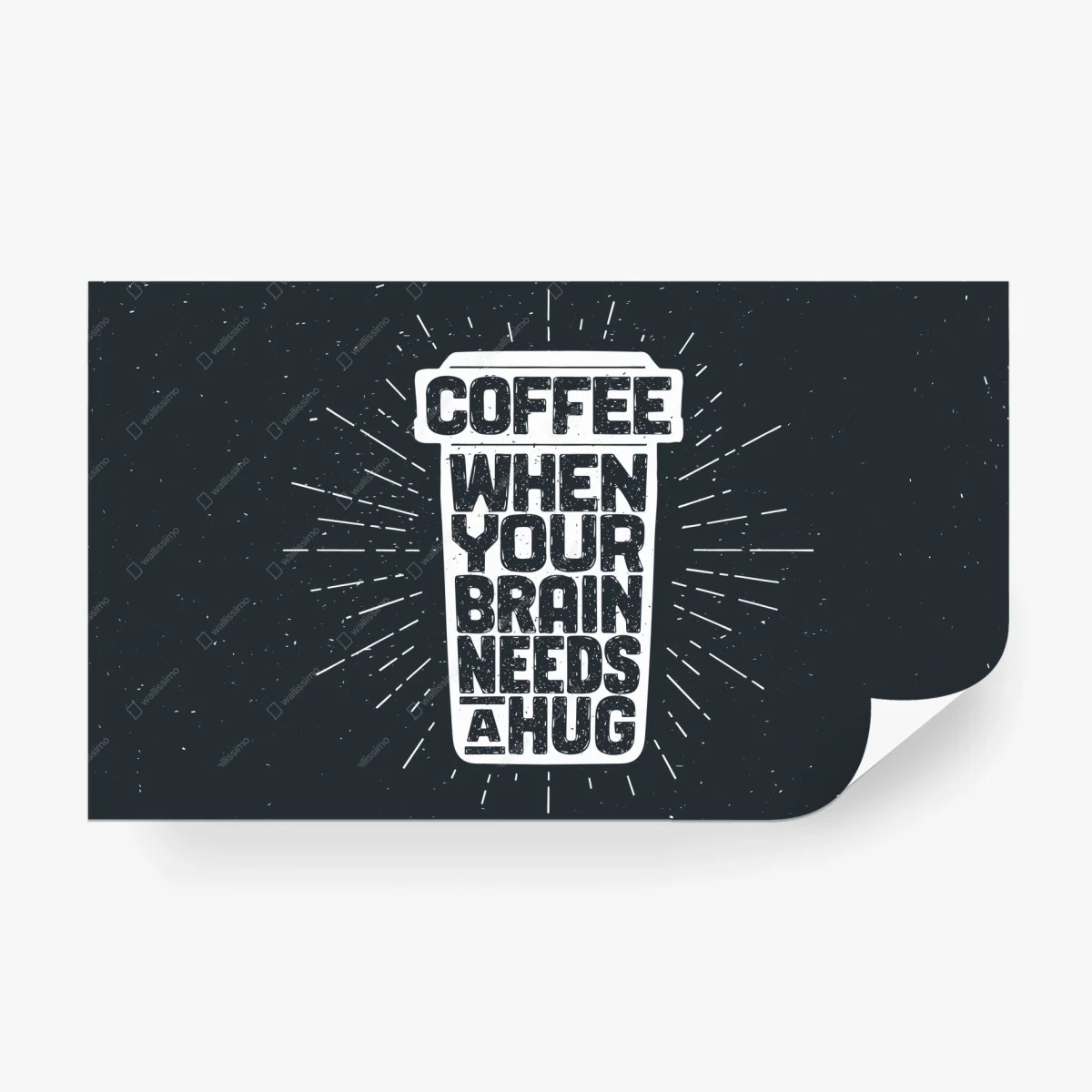 Papier peint café câlin pour le cerveau – Wallnifity® Papier peint café câlin pour le cerveau – Wallnifity®