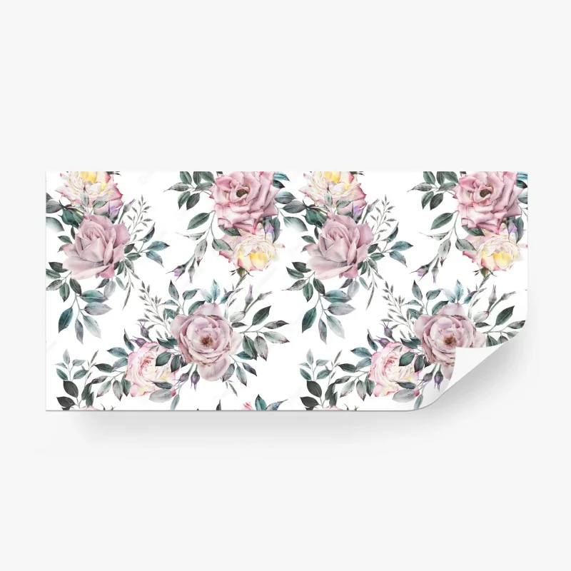 Papier peint bouquet de roses aquarelle – Wallnifity® Papier peint bouquet de roses aquarelle – Wallnifity®
