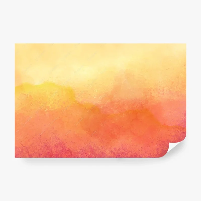 Papier peint horizon aquarelle aux tons chauds – Wallnifity® Papier peint horizon aquarelle aux tons chauds – Wallnifity®