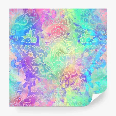 Papier peint motif bohème aquarelle pastel – Wallnifity®