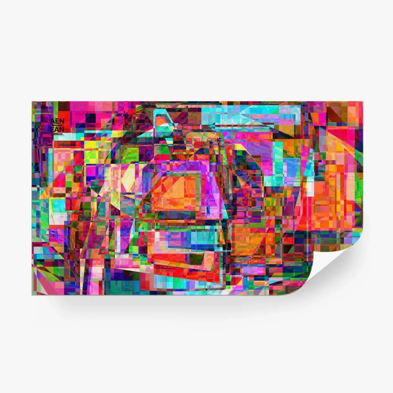 Papier peint abstraction géométrique éclatante – Wallnifity® Papier peint abstraction géométrique éclatante – Wallnifity®
