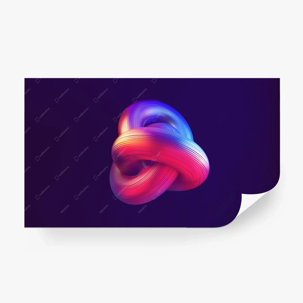 Papier peint noeud abstrait néon multicolore – Wallnifity® Papier peint noeud abstrait néon multicolore – Wallnifity®