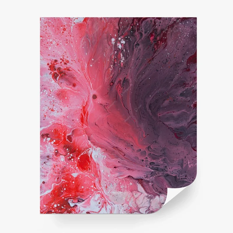 Papier peint vague de pigments rouges et violets – Wallnifity® Papier peint vague de pigments rouges et violets – Wallnifity®