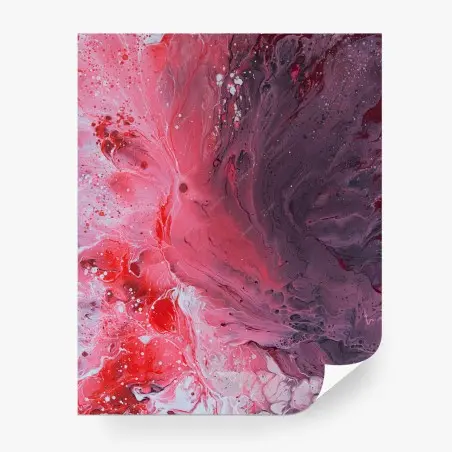 Papier peint vague de pigments rouges et violets – Wallnifity®