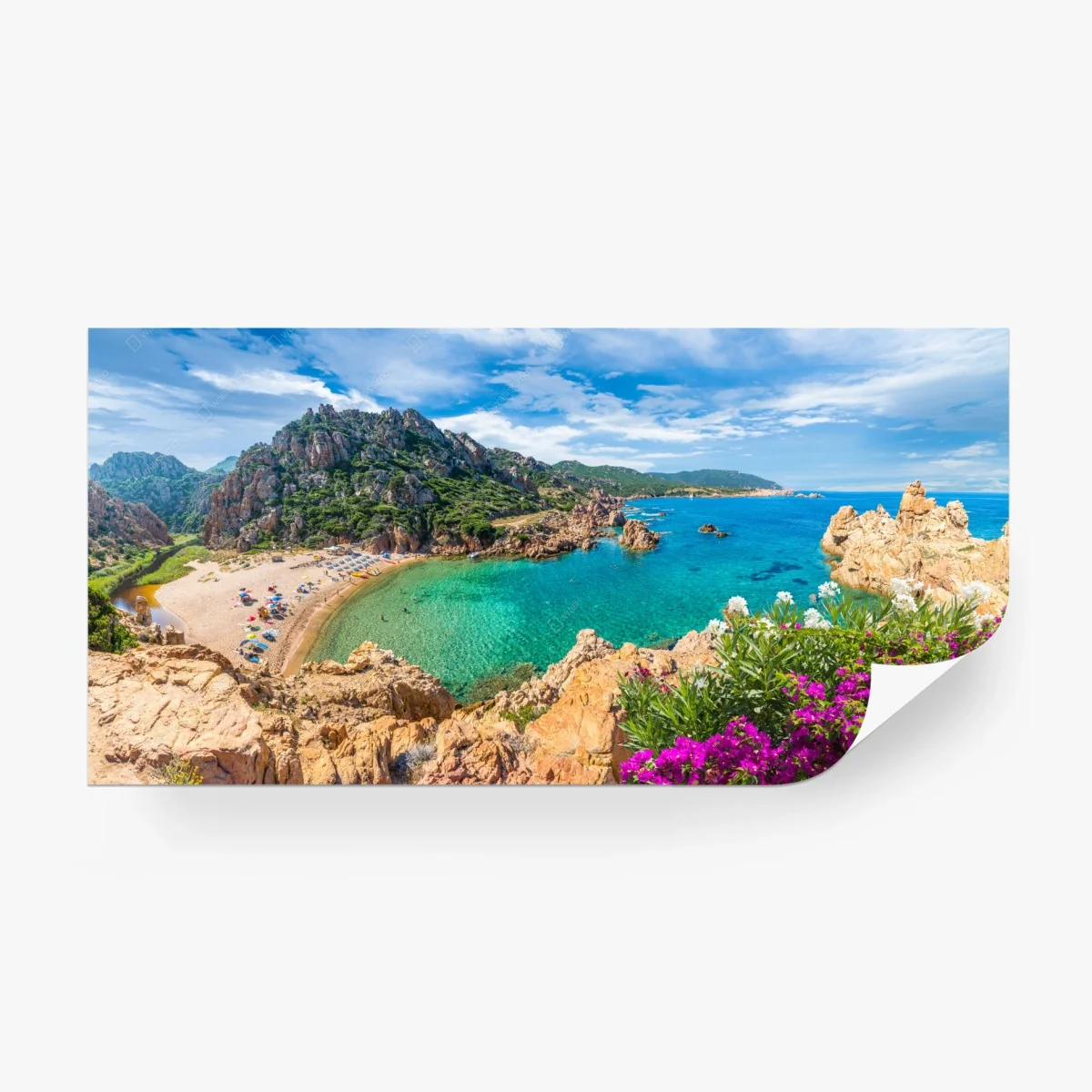 Papier peint panorama côtier de Costa Paradiso, Sardaigne – Wallnifity® Papier peint panorama côtier de Costa Paradiso, Sardaigne – Wallnifity®