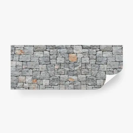 Papier peint mur en pierre grise au style rustique – Wallnifity®