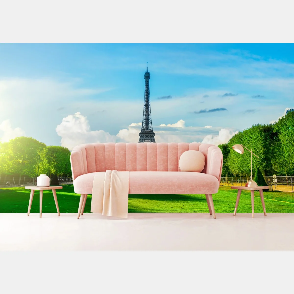 Papier peint vue iconique de la tour Eiffel à Paris – Wallnifity® Papier peint vue iconique de la tour Eiffel à Paris – Wallnifity®