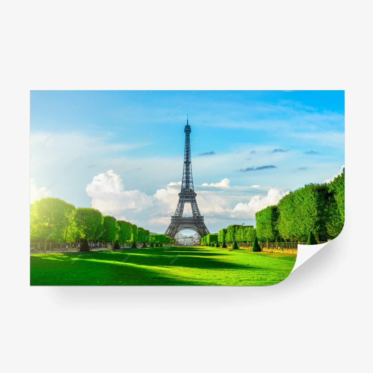 Papier peint vue iconique de la tour Eiffel à Paris – Wallnifity®