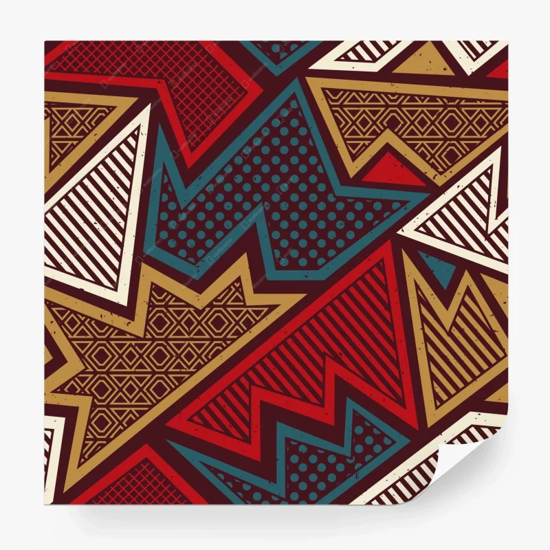 Papier peint motif géométrique ethnique aux étoiles et couleurs vives – Wallnifity® Papier peint motif géométrique ethnique aux étoiles et couleurs vives – Wallnifity®