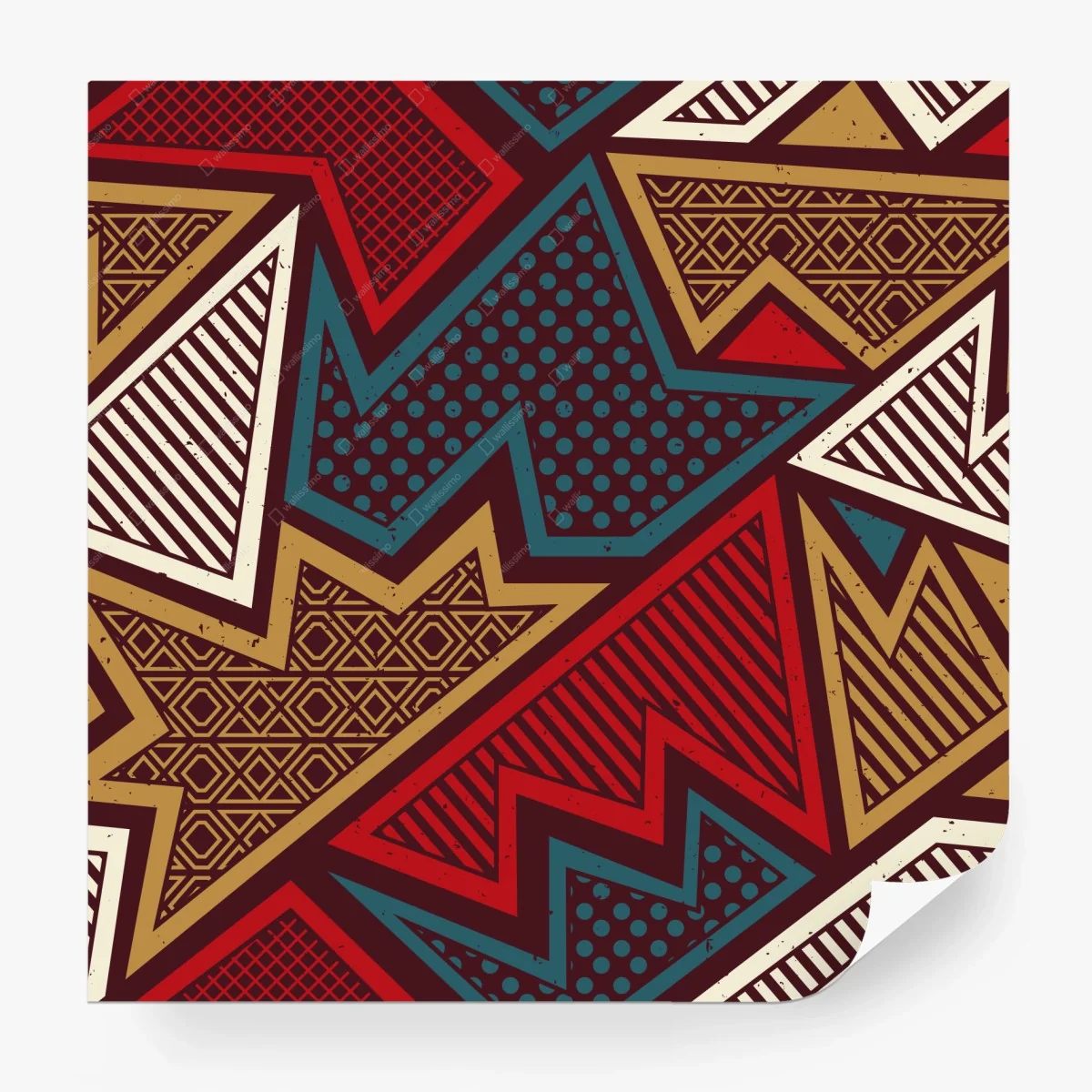 Papier peint motif géométrique ethnique aux étoiles et couleurs vives – Wallnifity® Papier peint motif géométrique ethnique aux étoiles et couleurs vives – Wallnifity®