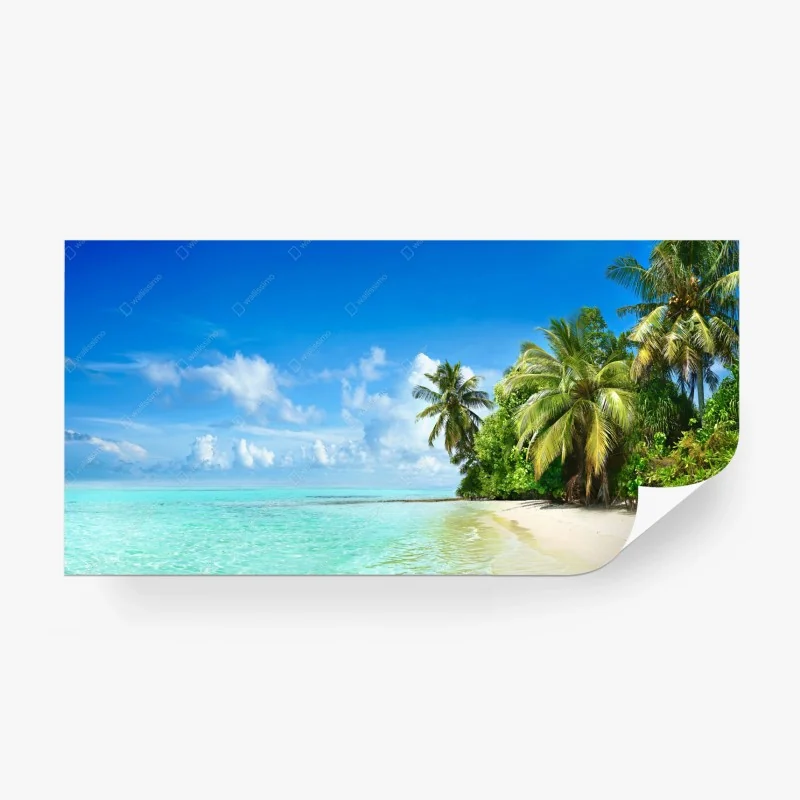 Papier peint paradis de plage aux Maldives – Wallnifity® Papier peint paradis de plage aux Maldives – Wallnifity®