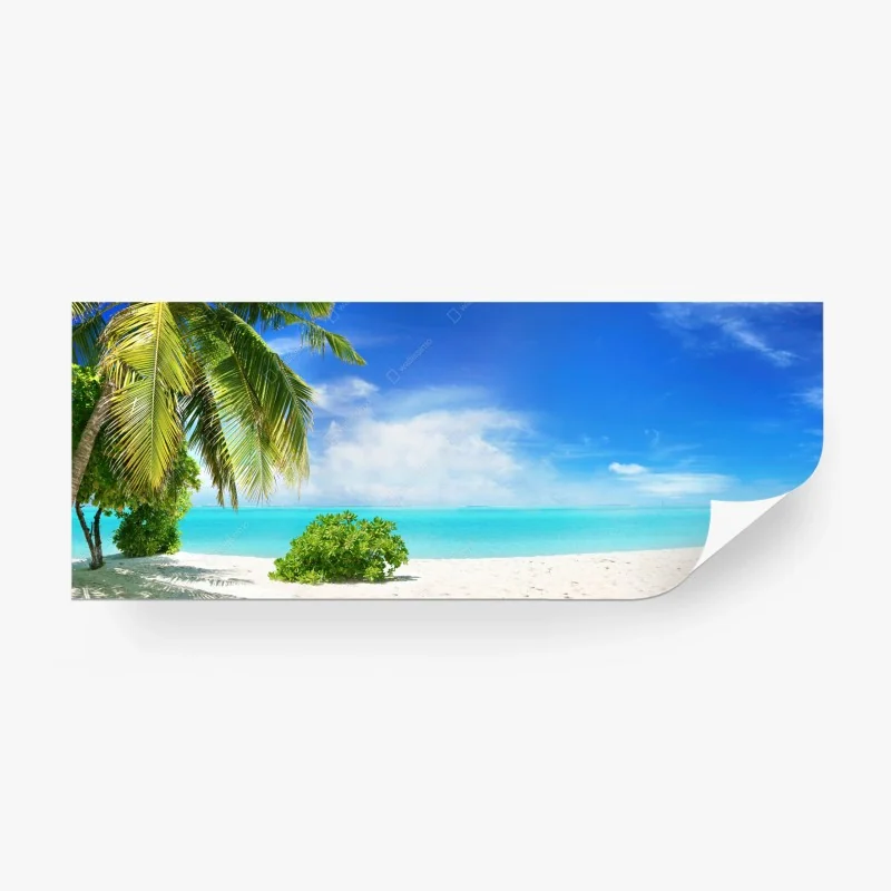 Papier peint plage paradisiaque aux Maldives – Wallnifity® Papier peint plage paradisiaque aux Maldives – Wallnifity®