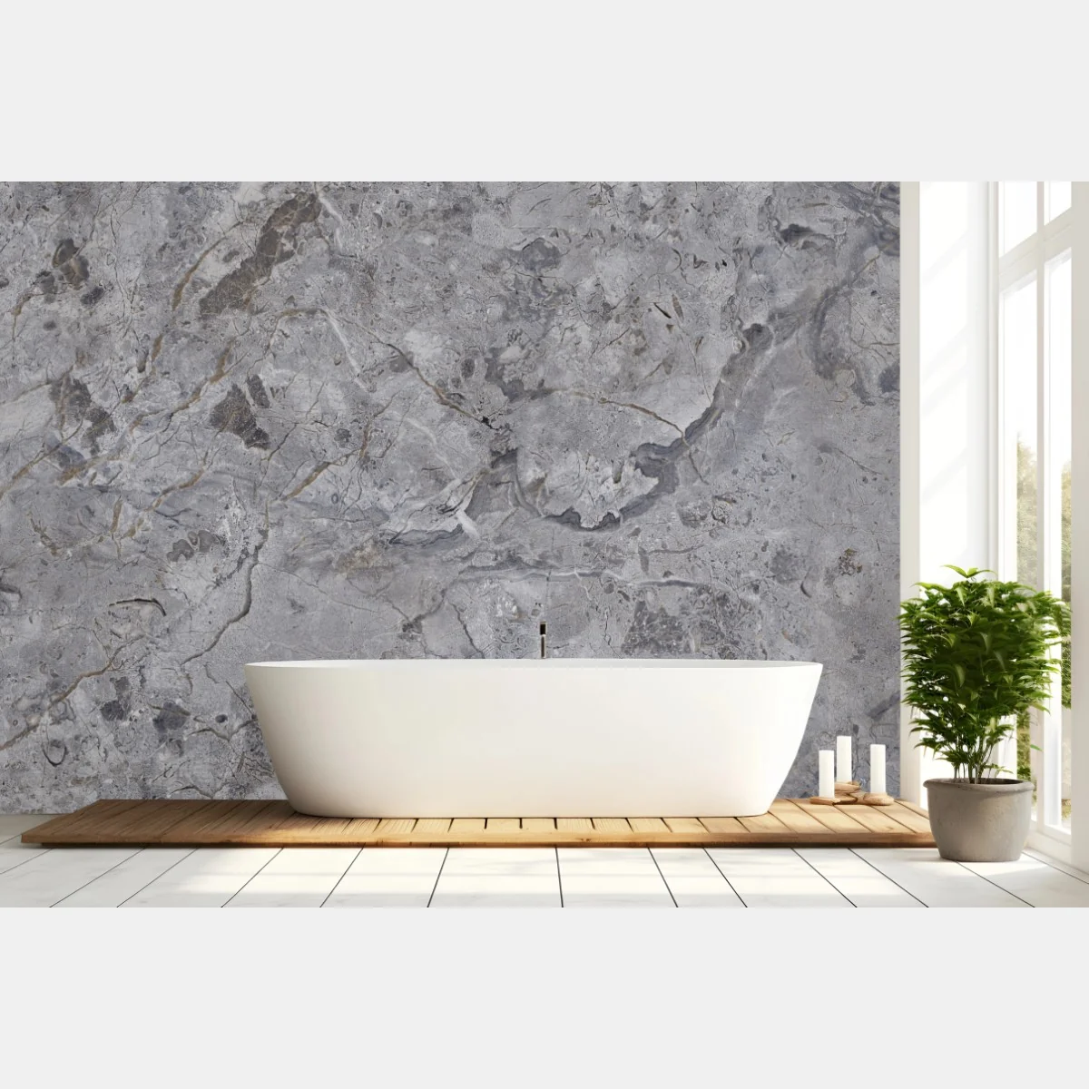 Papier peint marbre gris élégant pour décoration murale – Wallnifity® Papier peint marbre gris élégant pour décoration murale – Wallnifity®