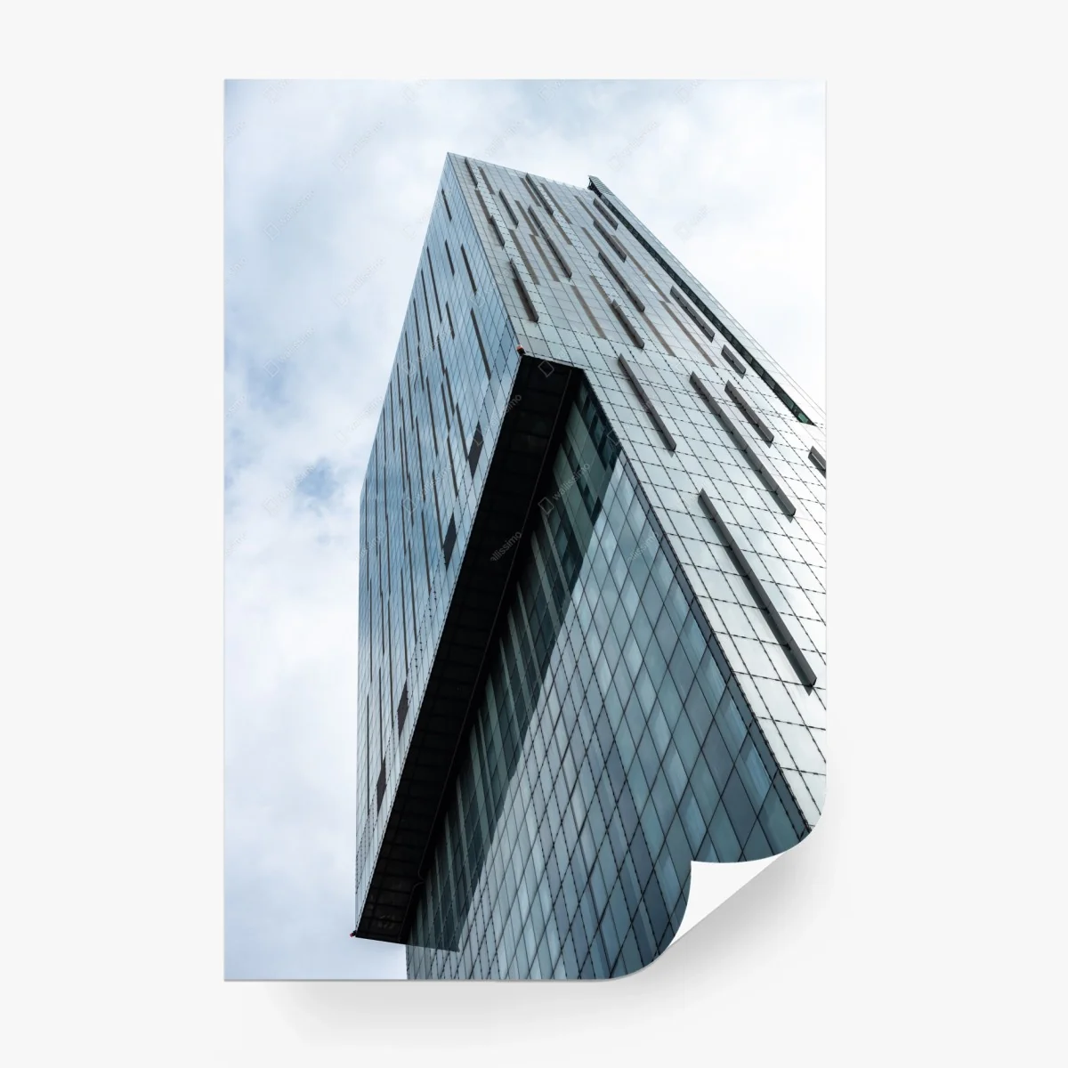 Papier peint perspective sur un gratte-ciel en verre – Wallnifity® Papier peint perspective sur un gratte-ciel en verre – Wallnifity®