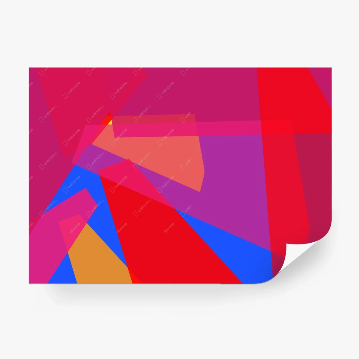 Papier peint composition angulaire en couleurs vives – Wallnifity® Papier peint composition angulaire en couleurs vives – Wallnifity®