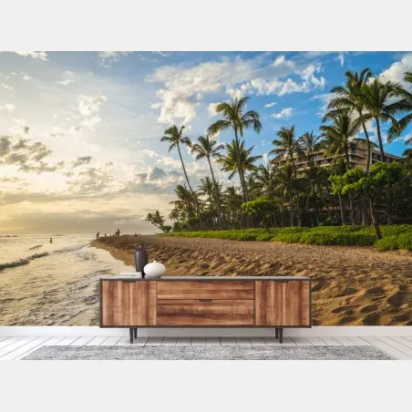 Papier peint plage tropicale à Kaanapali, Maui – Wallnifity®