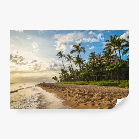 Papier peint plage tropicale à Kaanapali, Maui – Wallnifity®