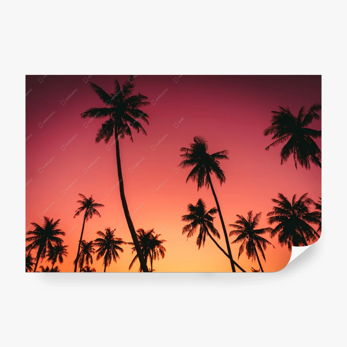 Papier peint paradis tropical au coucher de soleil – Wallnifity® Papier peint paradis tropical au coucher de soleil – Wallnifity®