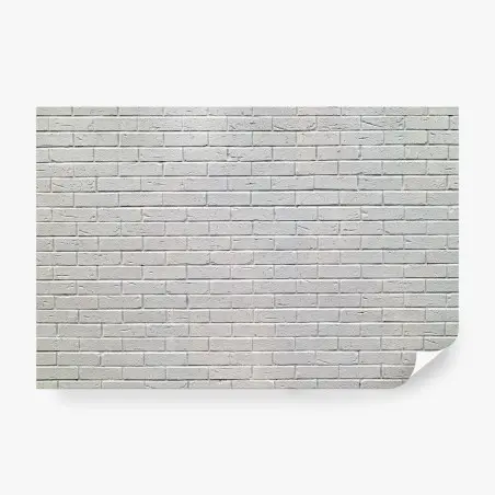 Papier peint texture de brique blanche minimaliste – Wallnifity®